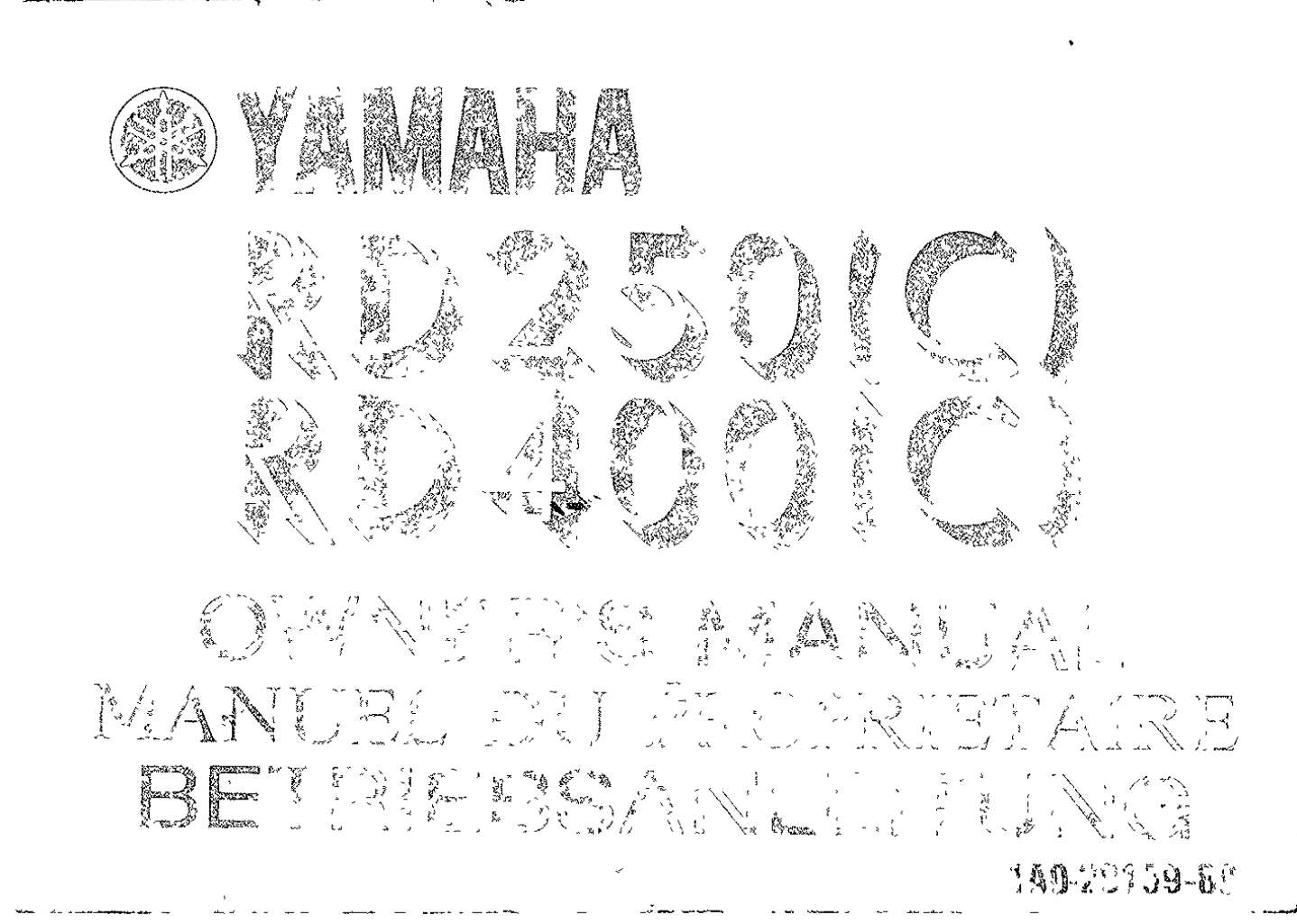 Yamaha RD (250) (400) Owner’s Manual