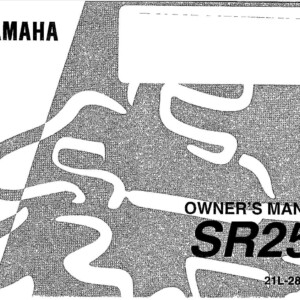 Yamaha SRV250 2001 Owner’s Manual