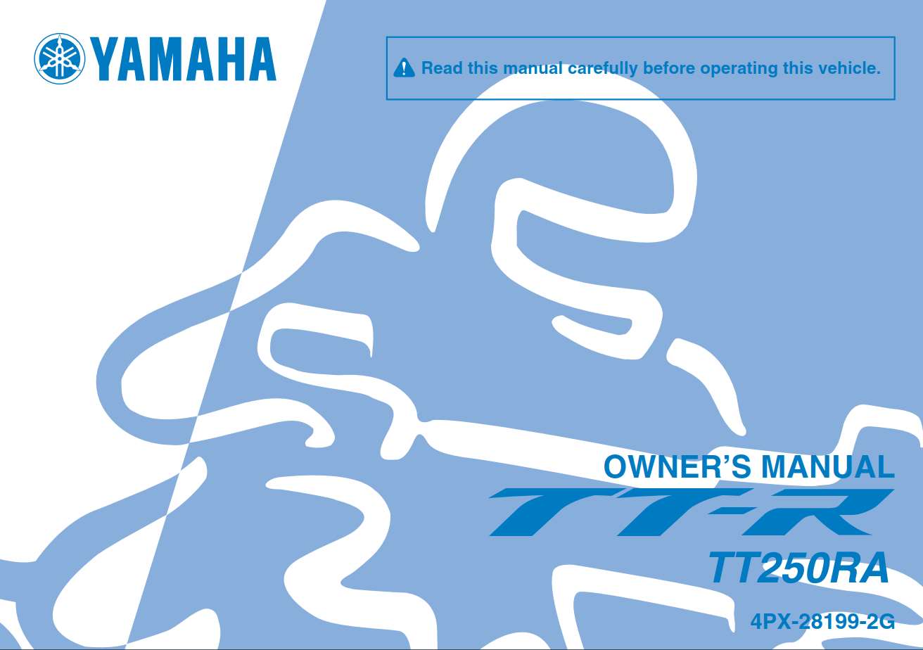 Yamaha TT250 RA 2010 Owner’s Manual