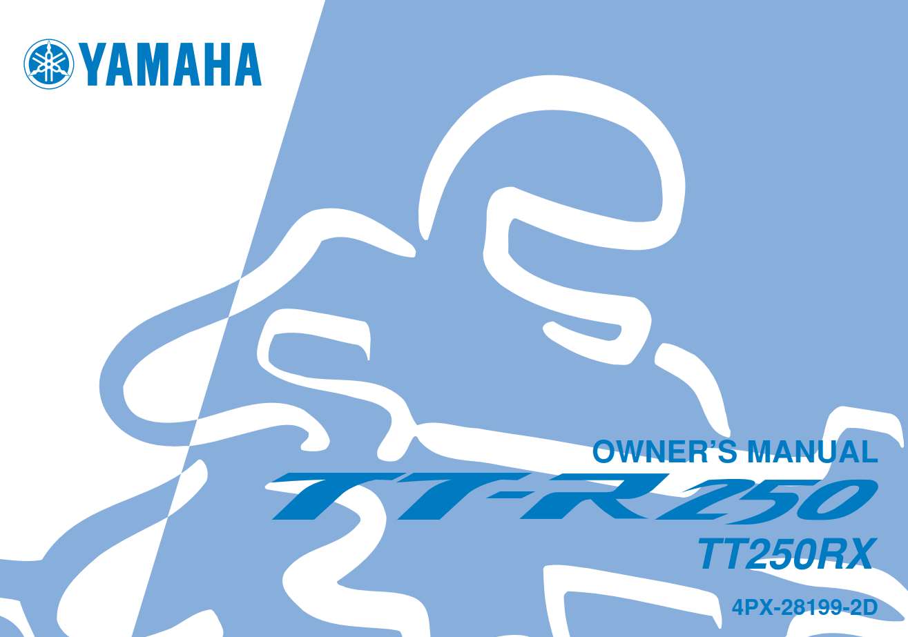 Yamaha TT250 RX 2008 Owner’s Manual