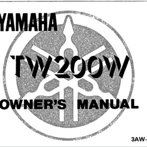 Yamaha TW200 W 1989 Owner’s Manual