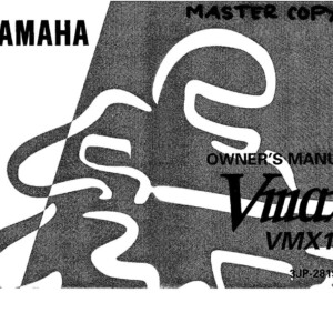 Yamaha VMX12 J 1997 Owner’s Manual