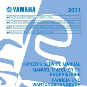 Yamaha WR450 FA 2011 Owner’s Manual