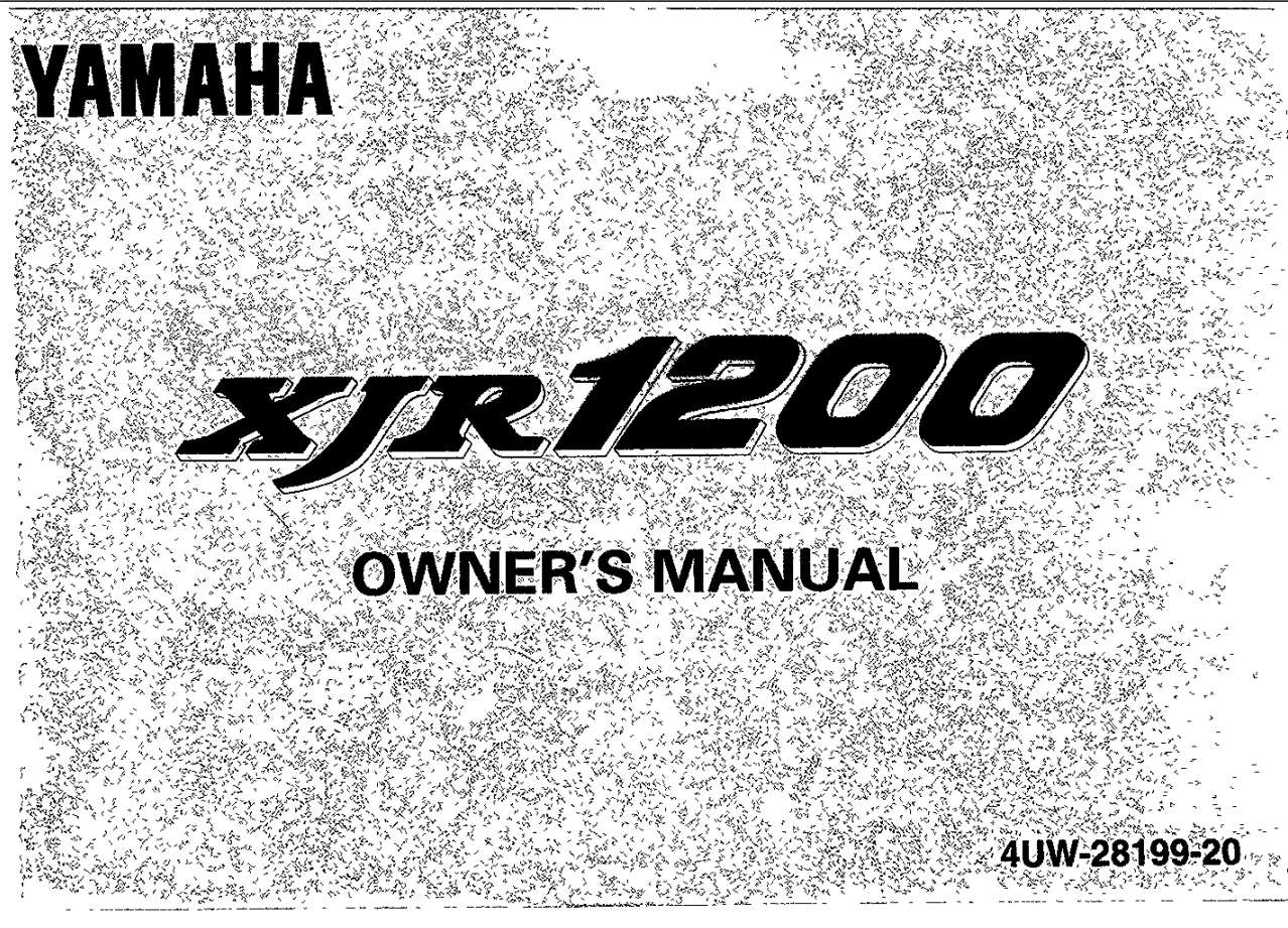 Yamaha XJR1200 1996 Owner's Manual – PDF Download