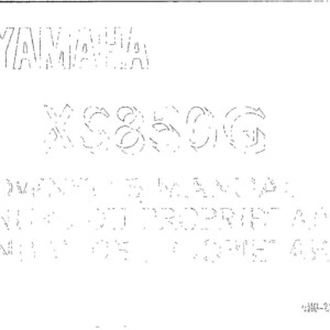 Yamaha XS850 G 1981 Owner’s Manual