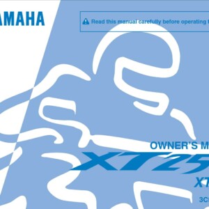 Yamaha XT250 B 2012 Owner’s Manual