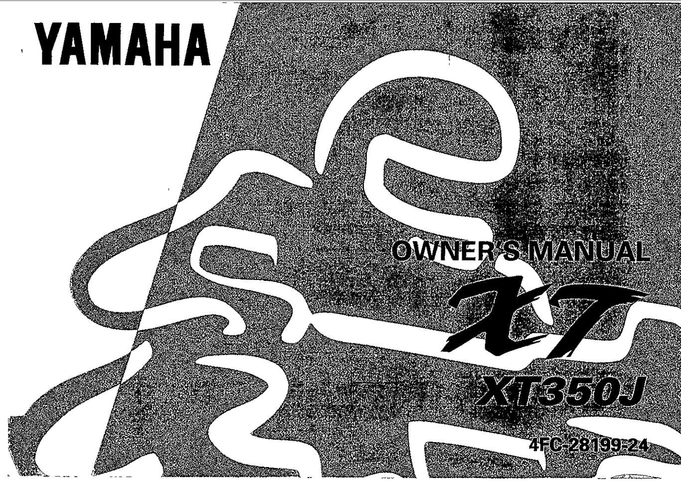 Yamaha XT350 J 1997 Owner’s Manual