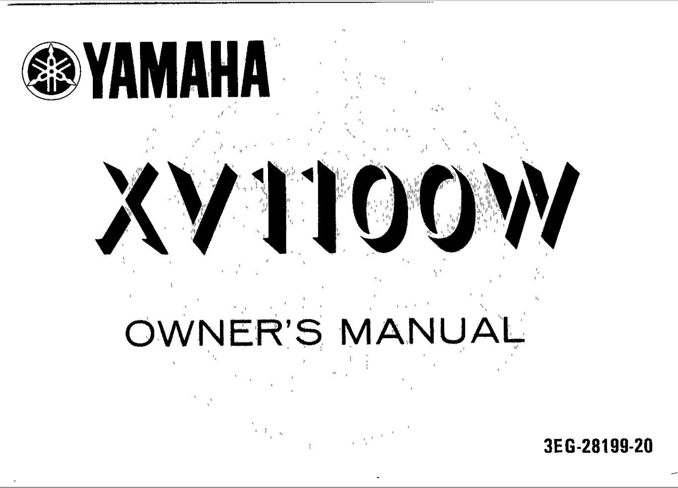 Yamaha XV1000 W 1989 Owner’s Manual