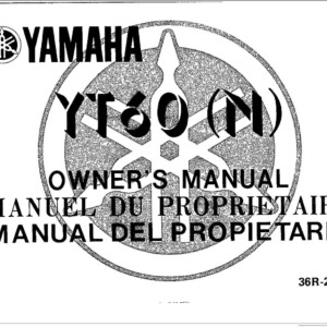 Yamaha YT60 N 1985 Owner’s Manual