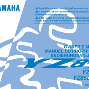 Yamaha YZ80 B (LW) B 2012 Owner’s Manual