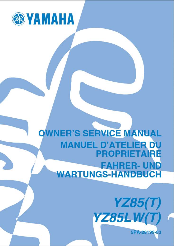 Yamaha YZ80 (T) (LWT) 2005 Owner’s Manual