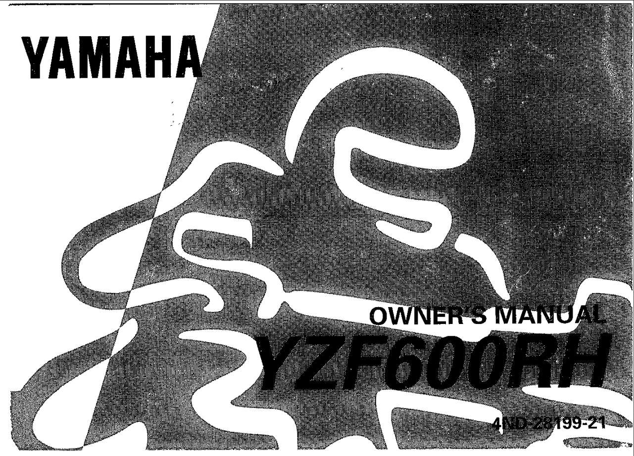Yamaha YZF600R H 1996 Owner’s Manual