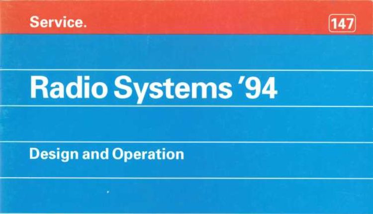 Self Study Program 147 - Radio system 94