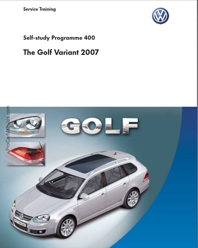 Self Study Program 400 - The Golf Variant 2007