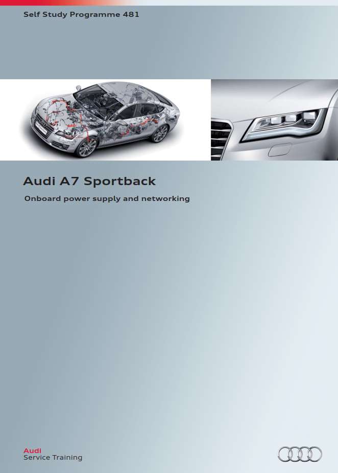 Self Study Program 481 - Audi A7 Sportback Onboard power supply and networking