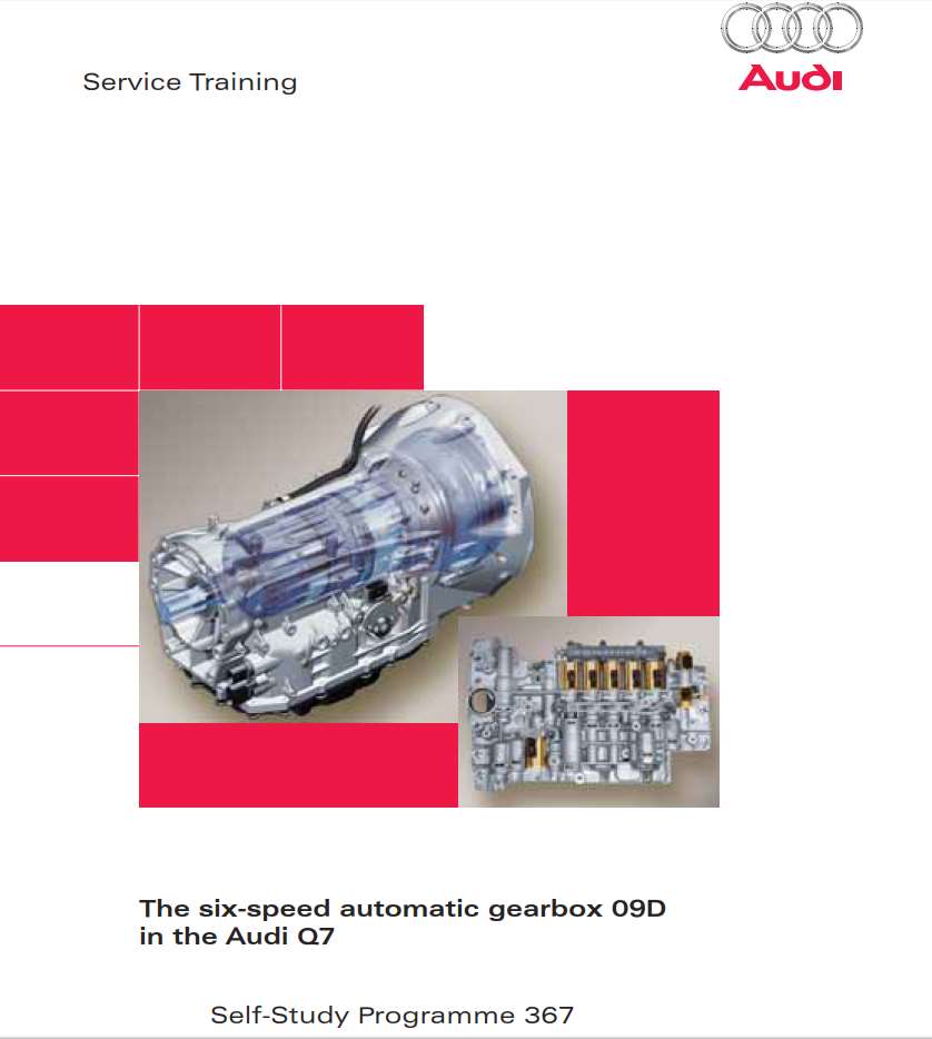 Self Study Program 367 - The six-speed automatic gearbox 09D in the Audi Q7