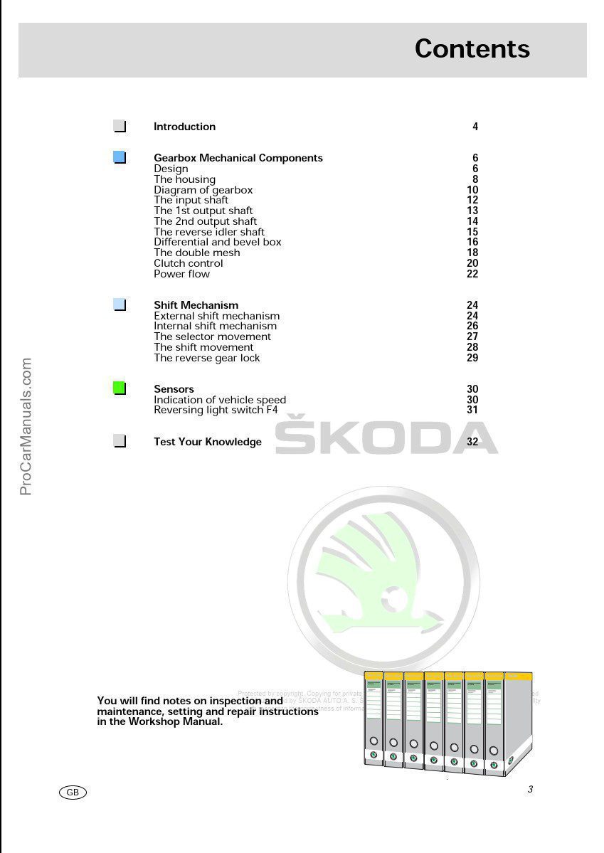 Self Study Program 41 – NEW 6-Speed Manual Gearbox 02M For Octavia 4×4