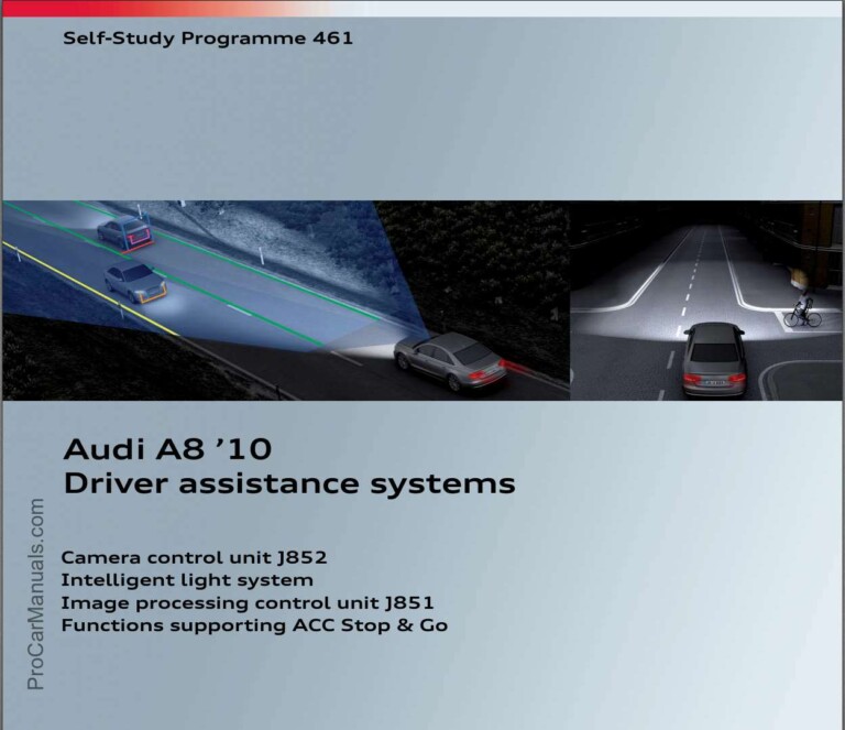 Self Study Program 461 - Audi A8 2010 - Driver assistance systems - DIY ...