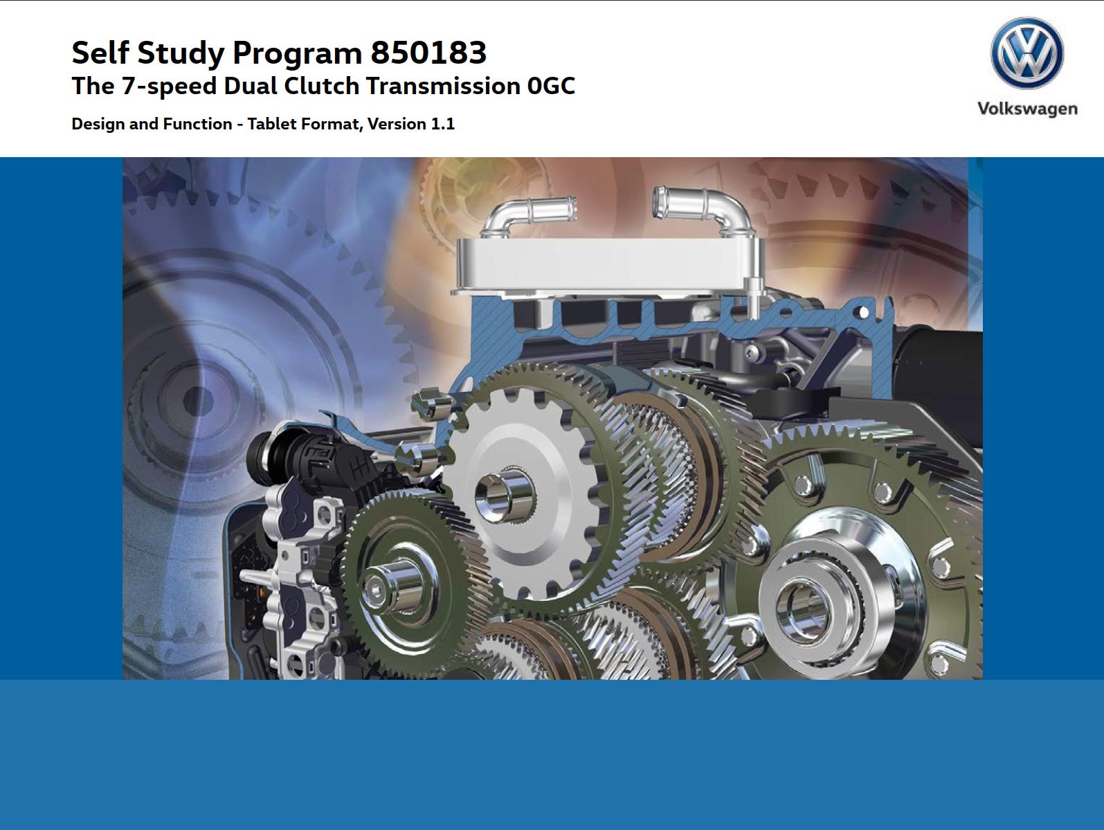 Self Study Program 850183 - The 7-speed Dual Clutch Transmission 0GC