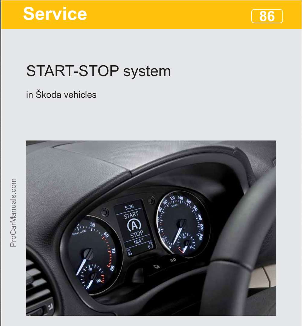 VAG SSP 86 - START-STOP system in Skoda vehicles - PDF ...