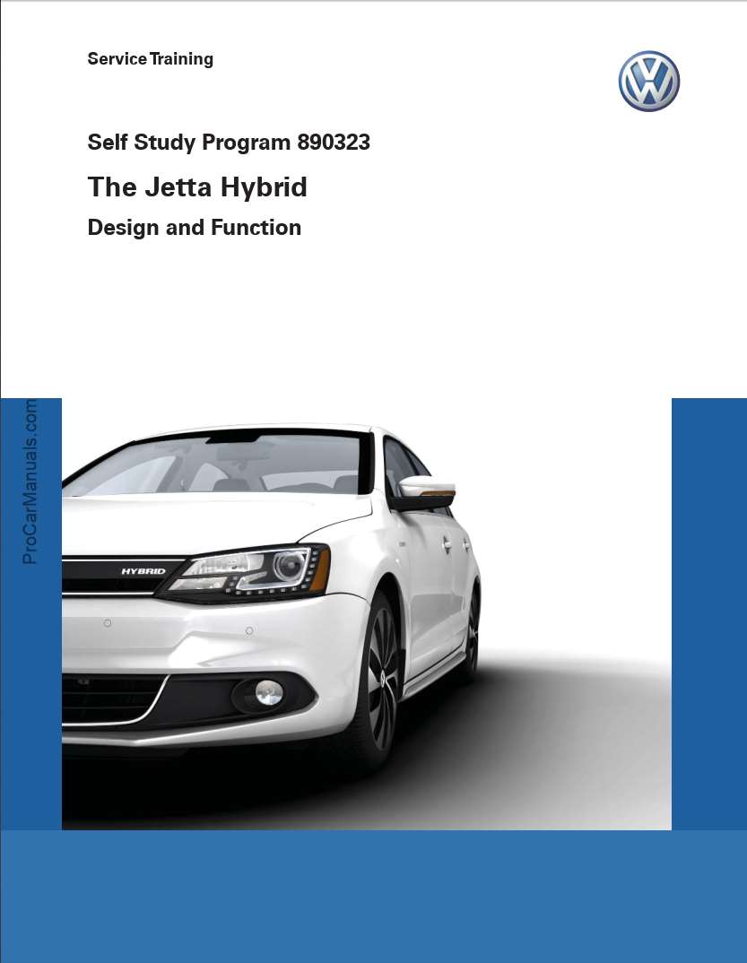 Self Study Program 890323 - The Jetta Hybrid