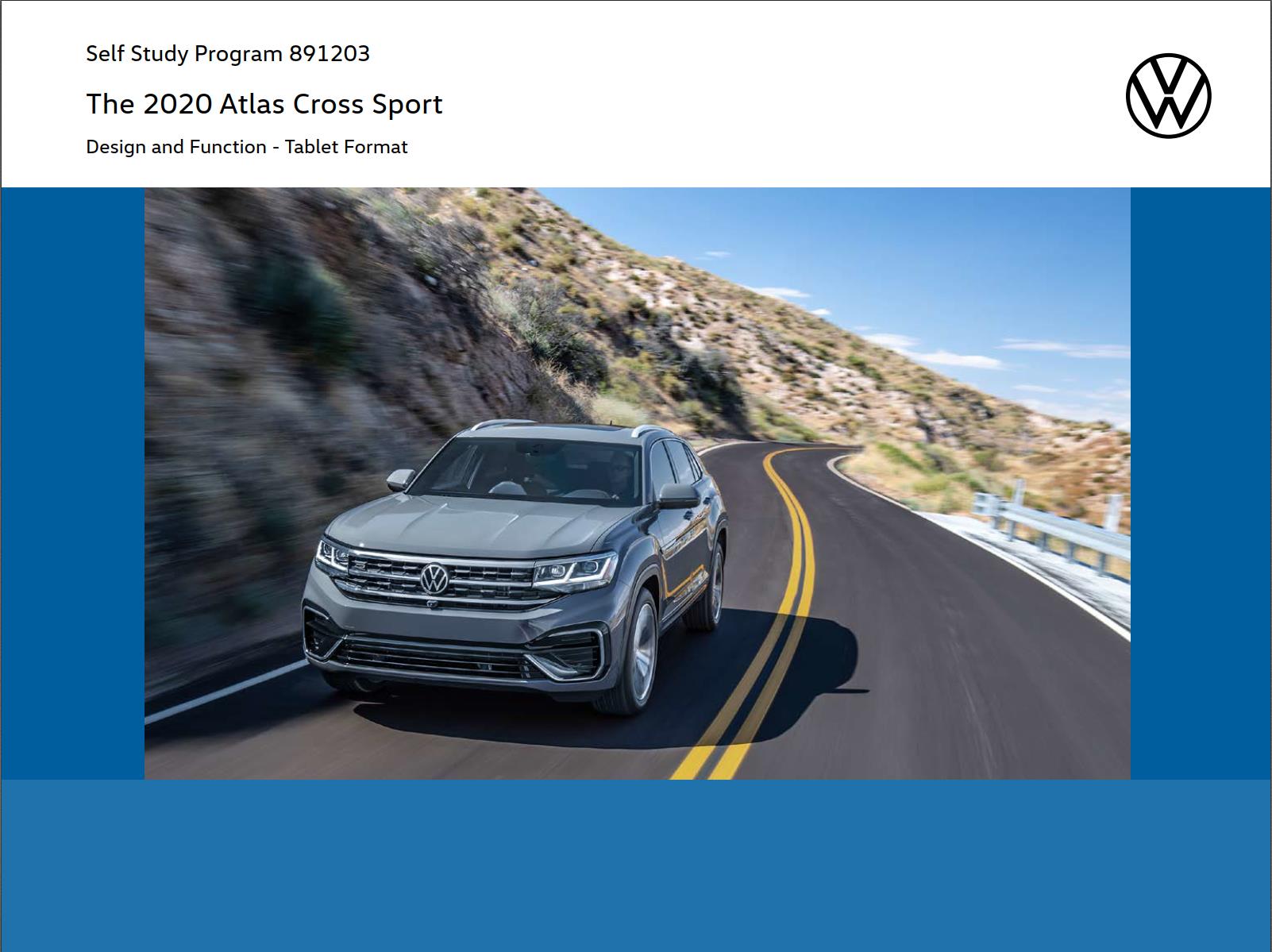 Self Study Program 891203 - The 2020 Atlas Cross Sport