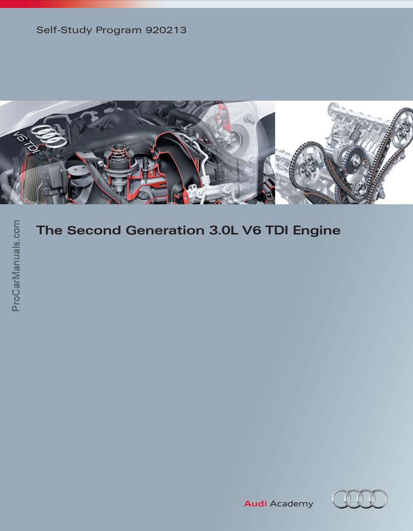 Self Study Program 920213 - The Second Generation 3.0L V6 TDI Engine