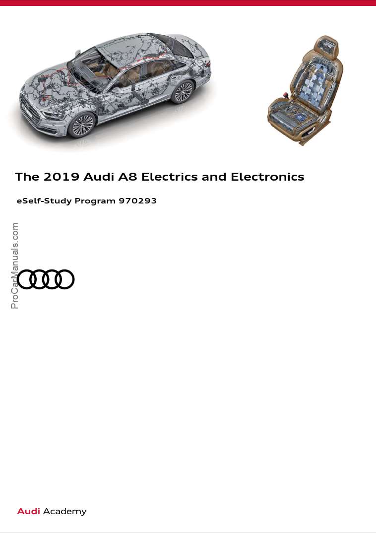 Self Study Program 970293 - The 2019 Audi A8 Electrics and Electronics