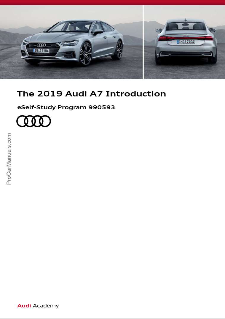 Self Study Program 990593 - The 2019 Audi A7 Introduction