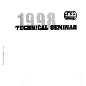 1998 ATRA Seminar Manual Contents