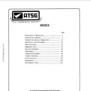 JUSTY ECVT – ATSG (Automatic Transmission Service Group)