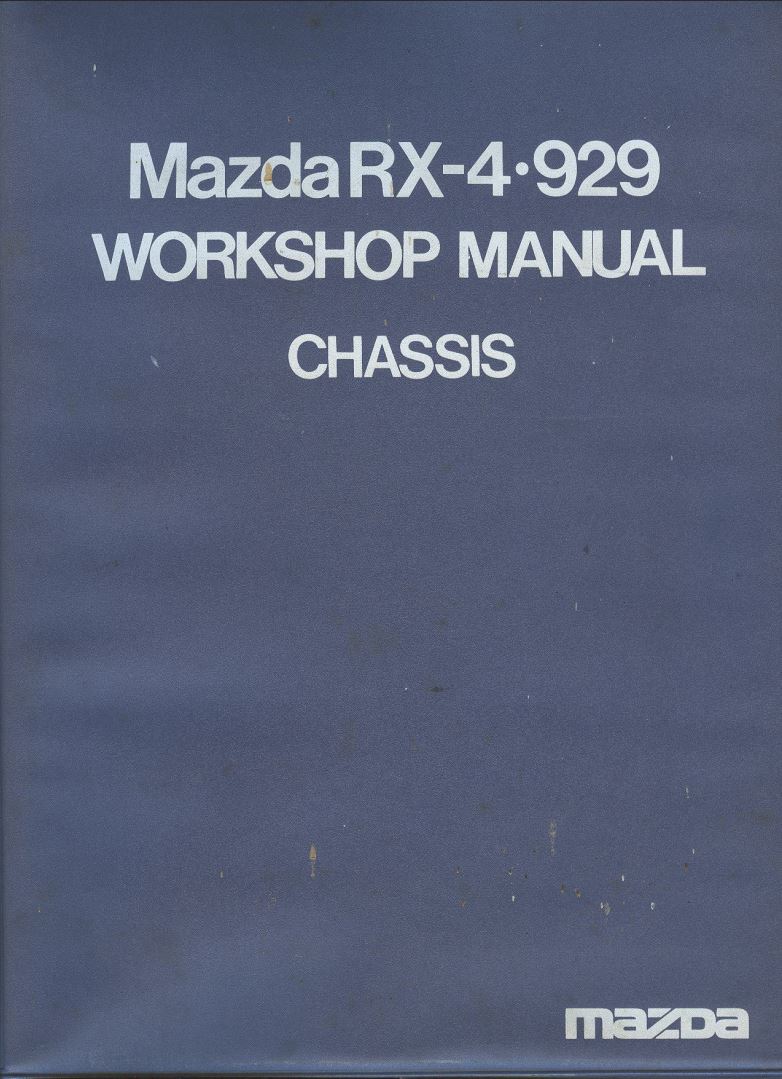 Mazda 929 RX-4 Workshop Manual Chassis – PDF Download