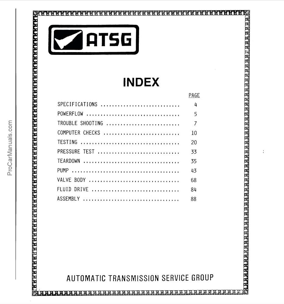 Mazda G4A-EL – ATSG (Automatic Transmission Service Group)