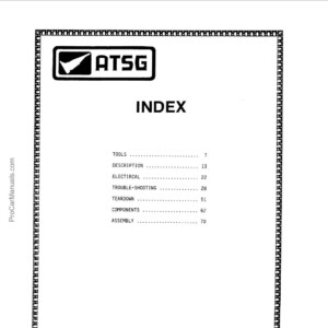 RENAULT MB1 MJ3 – ATSG (Automatic Transmission Service Group)