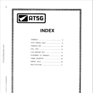 Spectrum KF-100 – ATSG (Automatic Transmission Service Group)
