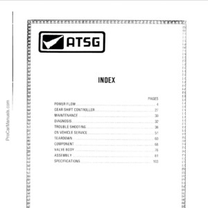 SPRINT SUZUKI 3 SPEED automatic transaxle – ATSG (Automatic Transmission Service Group)