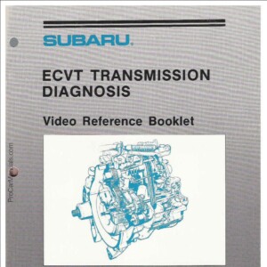 Subaru ECVT Transmission Diagnosis