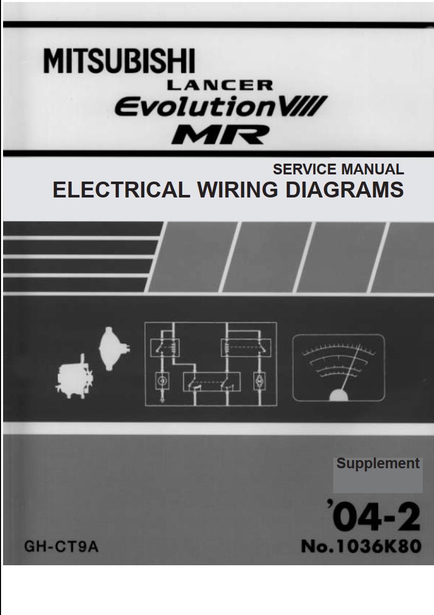 Mitsubishi Lancer Evolution VIII MR 2004 System Wiring Diagrams