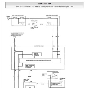Acura TSX 2004 Interior Lights Wiring Diagram