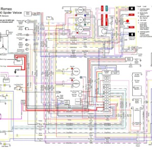 Alfa Romeo 2000 Spider 1972 - 1973 USA Electrical Wiring Diagrams