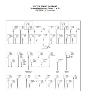 BMW 318i Convertible 1997 Electrical Wiring Diagrams