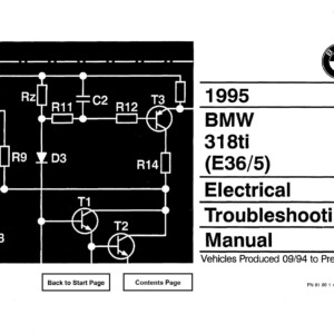 BMW 318ti E36/5 1995 Electrical Troubleshooting Manual
