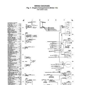 BMW 325 1987 Electrical Wiring Diagrams