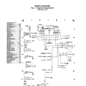 BMW 325 1988 Electrical Wiring Diagrams
