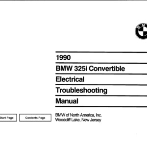 Bmw 325i Convertible 1990 Wiring Diagrams