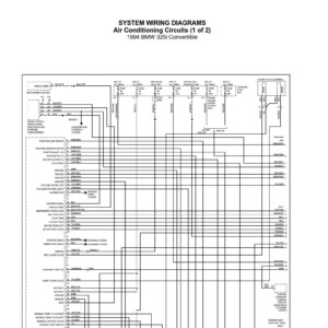 BMW 325i Convertible 1994 Electrical Wiring Diagrams