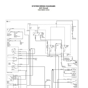BMW 325iC 1993 Electrical Wiring Diagrams