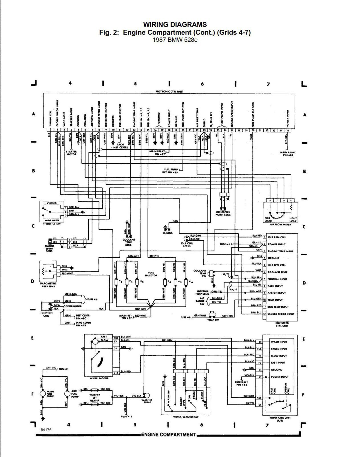 BMW 528E 1988 Electrical Wiring Diagrams – PDF Download