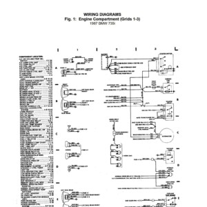 BMW 735 1987 Electrical Wiring Diagrams
