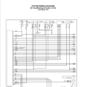 BMW 740i 1995 Electrical Wiring Diagrams